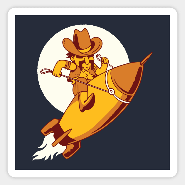Space Cowboy Magnet by Cosmo Gazoo